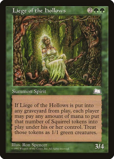 Liege of the Hollows 131 Weatherlight Magic card