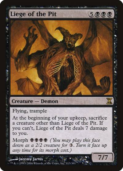 Liege of the Pit 113 Time Spiral Magic card