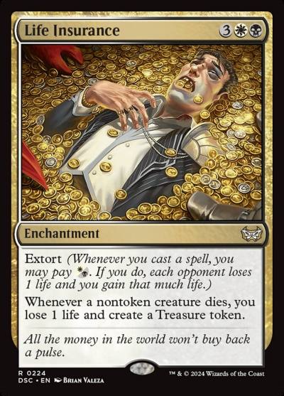 Life Insurance DSC-224 Duskmourn: House of Horror Commander Magic card