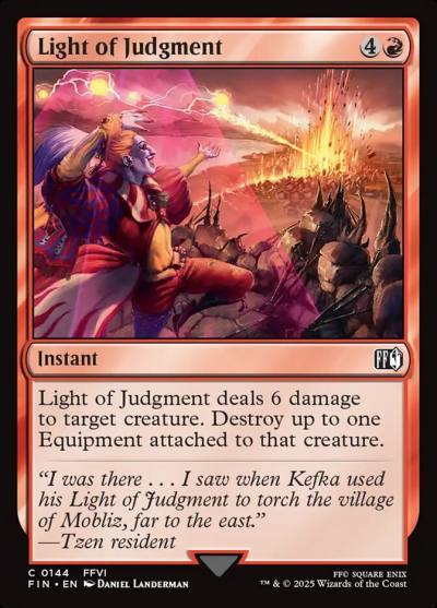 Light of Judgment FIN-144 Final Fantasy Magic card