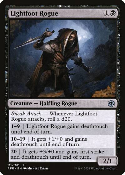 Lightfoot Rogue AFR-111 Adventures in the Forgotten Realms Magic card
