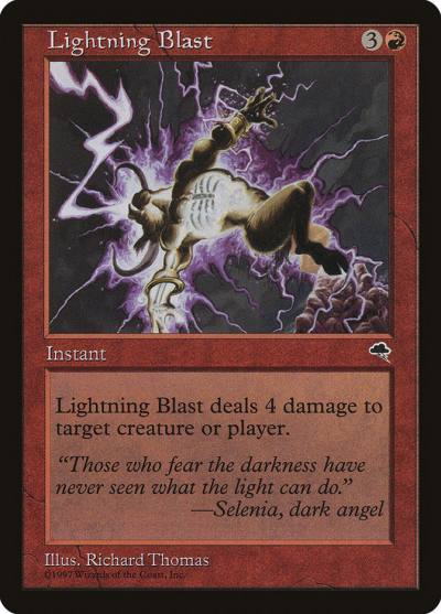 Lightning Blast TMP-185 Tempest Magic card