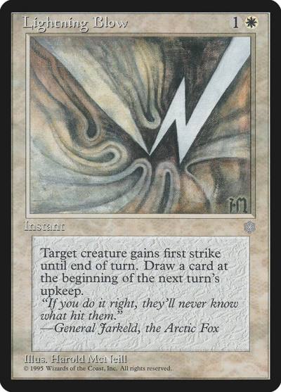 Lightning Blow ICE-42 Ice Age Magic card