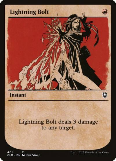 Lightning Bolt CLB-401 Commander Legends: Battle for Baldur's Gate Magic card