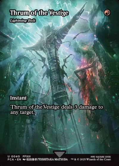 Lightning Bolt FCA-40 Final Fantasy: Through the Ages Magic card