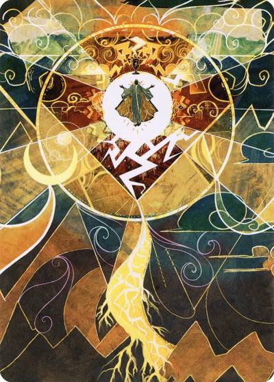 Lightning Bolt // Lightning Bolt ASTX-76 Strixhaven Art Series Magic card