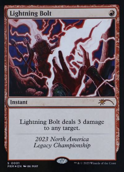 Lightning Bolt OLGC-2023 Legacy Championship Magic card