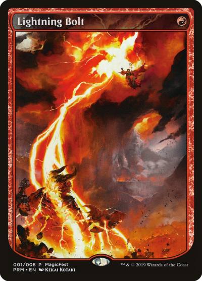Lightning Bolt PF19-1 MagicFest 2019 Magic card