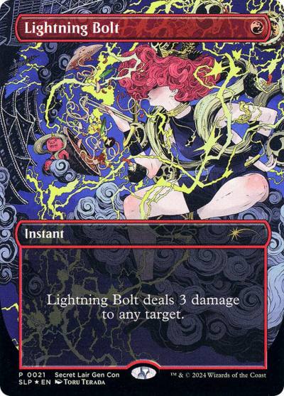 Lightning Bolt SLP-21 Secret Lair Showdown Magic card