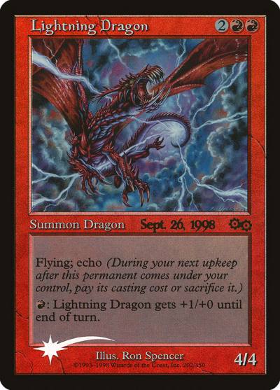 Lightning Dragon PUSG-202 Urza's Saga Promos Magic card