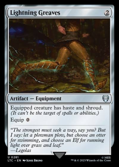 Lightning Greaves LTC-281 Tales of Middle-earth Commander Magic card