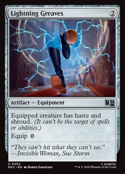 Lightning Greaves MSC-202 Marvel Super Heroes Commander Magic card