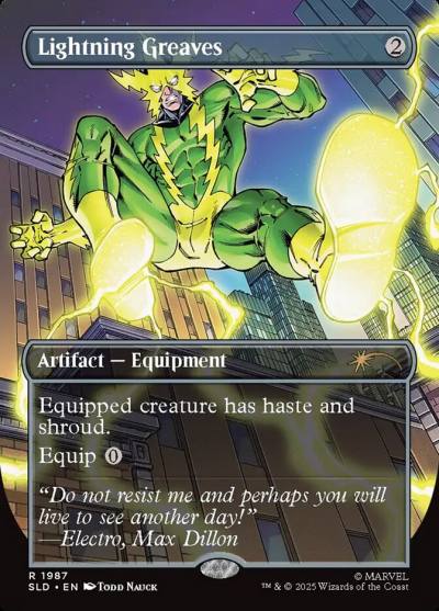 Lightning Greaves SLD-1987 Secret Lair Drop Magic card