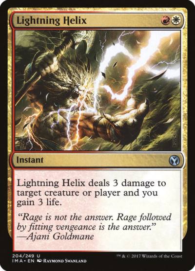 Lightning Helix IMA-204 Iconic Masters Magic card