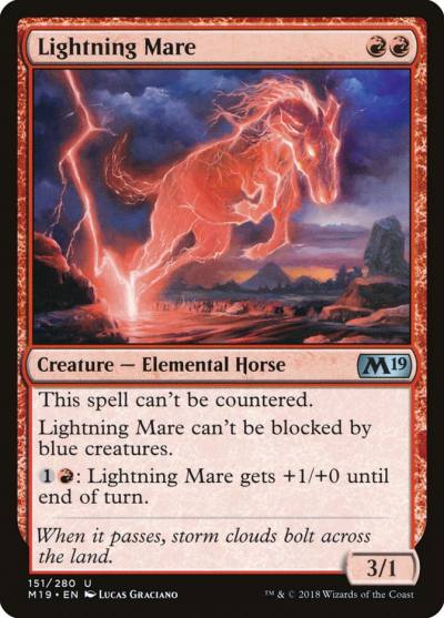 Lightning Mare 151 Core Set 2019 Magic card