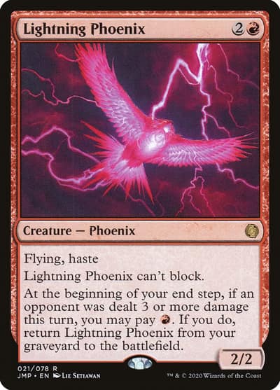 Lightning Phoenix 21 Jumpstart Magic card