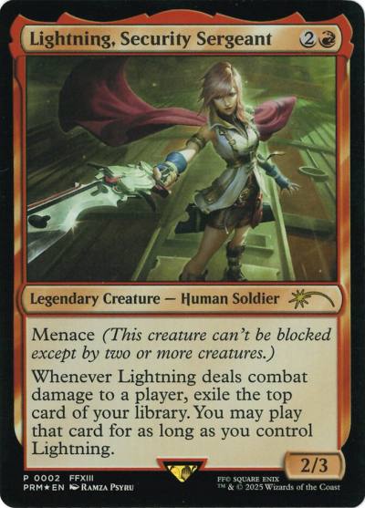 Lightning, Security Sergeant PMEI-45992 Media and Collaboration Promos Magic card