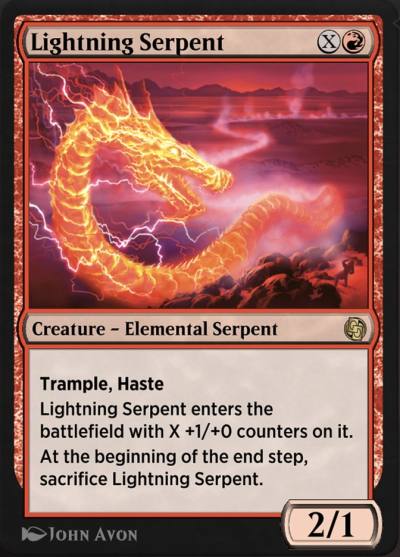Lightning Serpent AJMP-88 Jumpstart Arena Exclusives Magic card