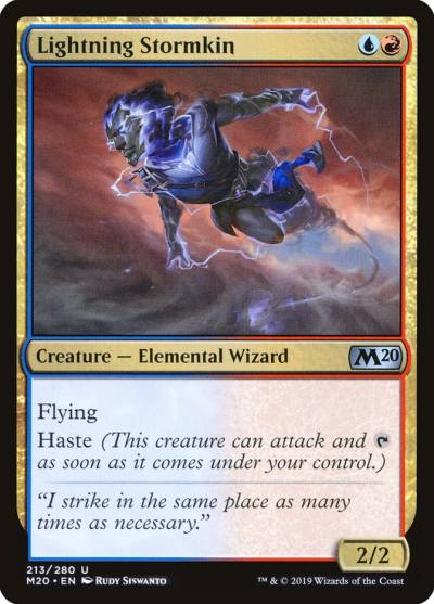 Lightning Stormkin 213 Core Set 2020 Magic card