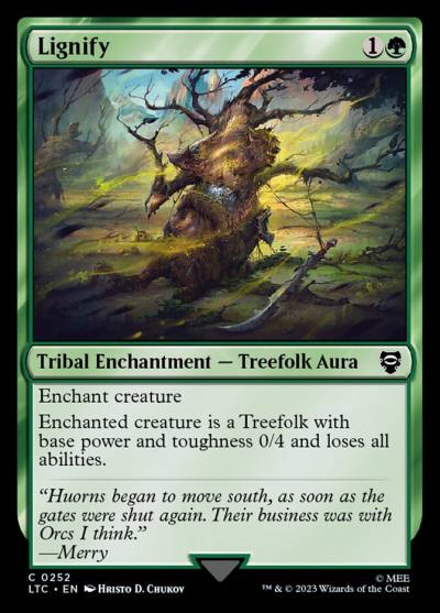 Lignify LTC-252 Tales of Middle-earth Commander Magic card