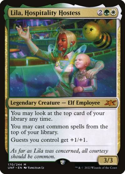 Lila, Hospitality Hostess UNF-170 Unfinity Magic card