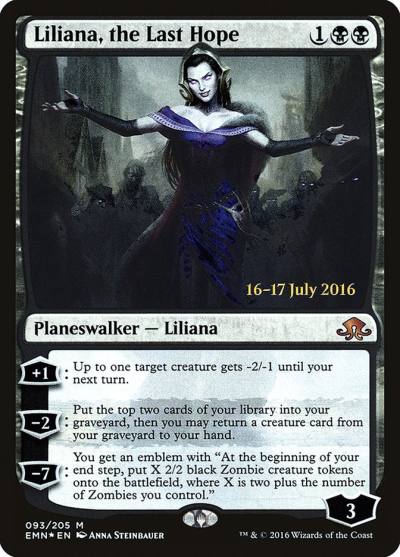 Liliana, the Last Hope PEMN-93S Eldritch Moon Promos Magic card