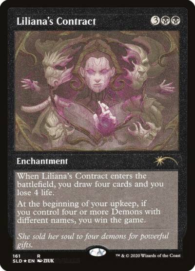 Liliana's Contract SLD-161STAR Secret Lair Drop Magic card