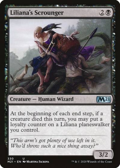 Liliana's Scrounger M21-330 Core Set 2021 Magic card
