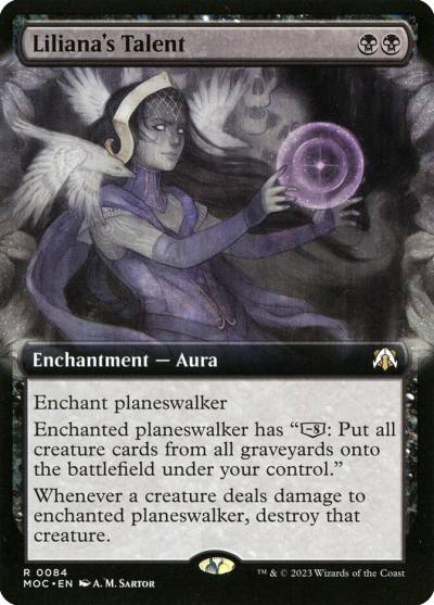 Liliana's Talent MOC-84 March of the Machine Commander Magic card