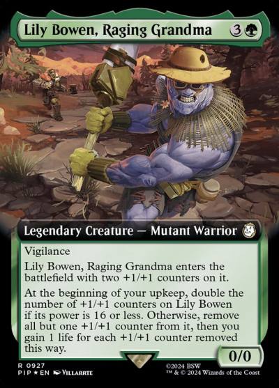 Lily Bowen, Raging Grandma PIP-927 Fallout Magic card