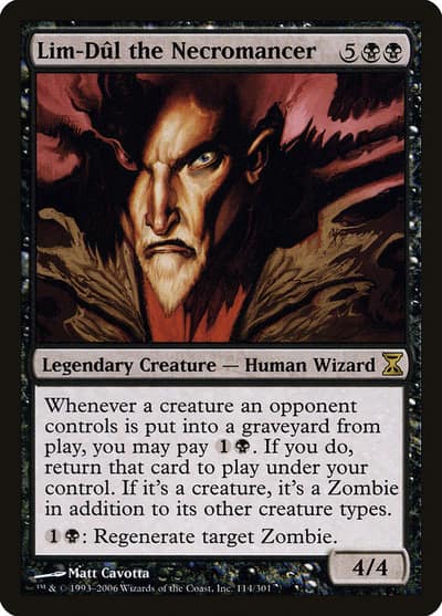 Lim-Dûl the Necromancer 114 Time Spiral Magic card
