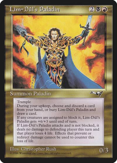 Lim-Dûl's Paladin 108 Alliances Magic card