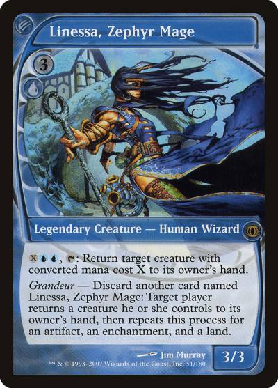 Linessa, Zephyr Mage 51 Future Sight Magic card
