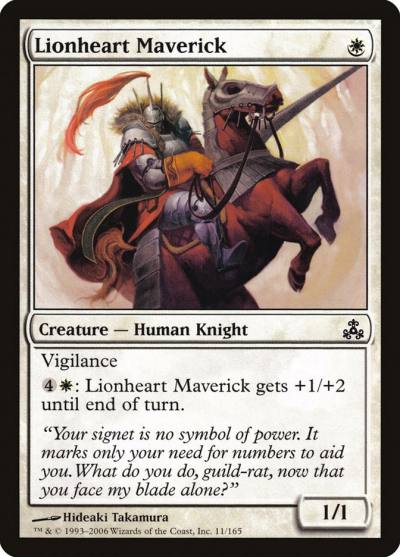 Lionheart Maverick GPT-11 Guildpact Magic card