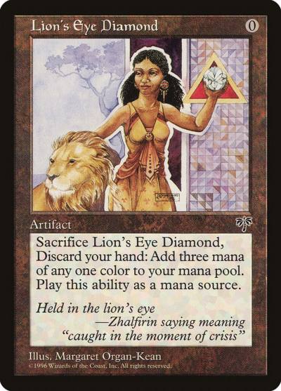 Lion's Eye Diamond MIR-307 Mirage Magic card