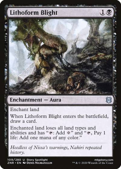 Lithoform Blight ZNR-109 Zendikar Rising Magic card