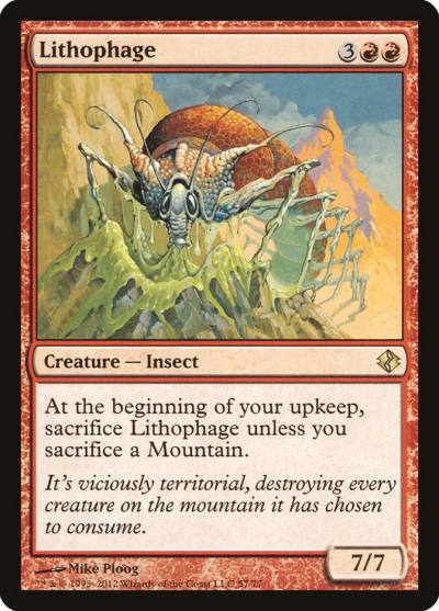 Lithophage DDI-57 Duel Decks: Venser vs. Koth Magic card