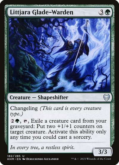 Littjara Glade-Warden 182 Kaldheim Magic card