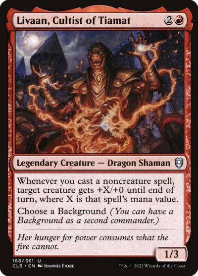 Livaan, Cultist of Tiamat CLB-188 Commander Legends: Battle for Baldur's Gate Magic card