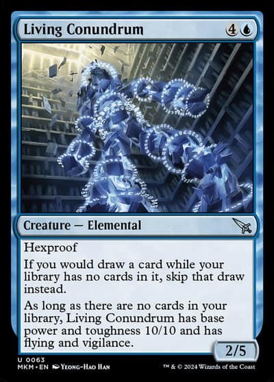 Living Conundrum 63 Murders at Karlov Manor Magic card