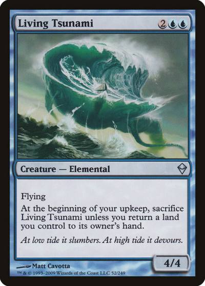 Living Tsunami 52 Zendikar Magic card