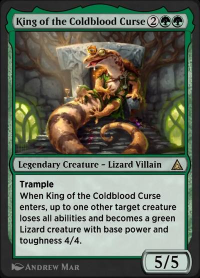 Lizard, Connors's Curse OM1-108 Through the Omenpaths Magic card