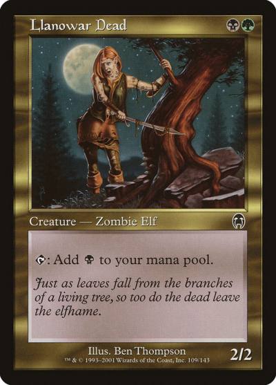 Llanowar Dead 109 Apocalypse Magic card