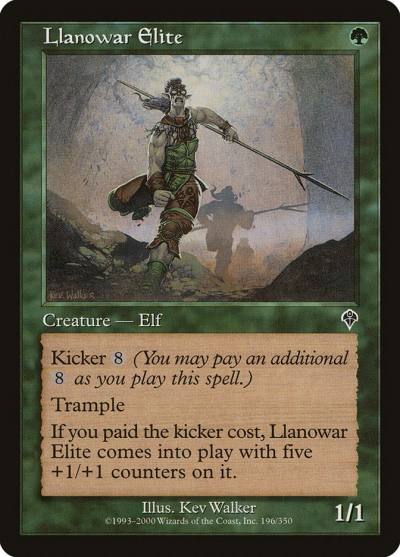 Llanowar Elite 196 Invasion Magic card