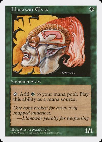 Llanowar Elves 5ED-313 Fifth Edition Magic card