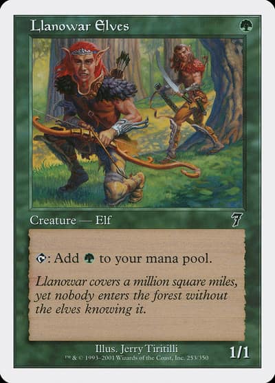 Llanowar Elves 7ED-253 Seventh Edition Magic card