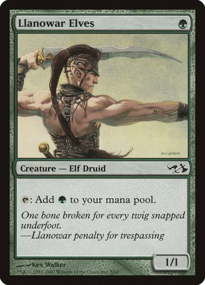 Llanowar Elves DD1-9 Duel Decks: Elves vs. Goblins Magic card