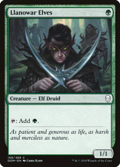 Llanowar Elves DOM-168 Dominaria Magic card