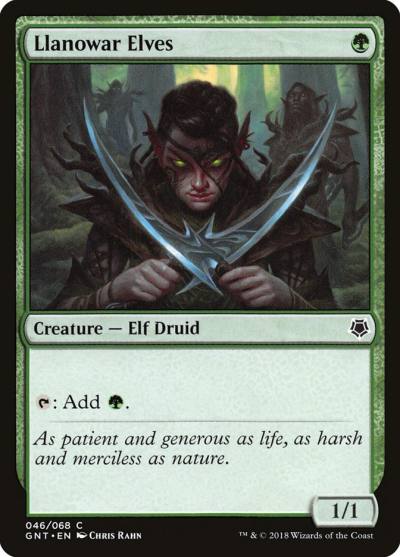 Llanowar Elves GNT-46 Game Night Magic card