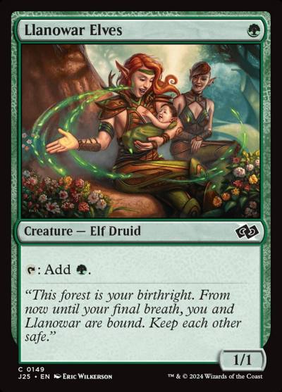 Llanowar Elves J25-149 Foundations Jumpstart Magic card